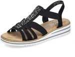 Rieker Damen Pantoletten V0652, Frauen Slipper,Slip-ons,Backless