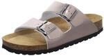 AFS-Schuhe 2100, Sommer Pantoletten Damen Leder Sandalen mit Fu&szlig;bett, flach