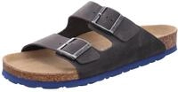Rohde Herren Pantolette Leder Clog Schnalle Grado 5927, Gr&ouml;&szlig;e:42 EU, Farbe:Grau