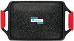 briebe Black Titanium Grillplatte Induktion, Antihaft Titanium, Aluminiumguss,