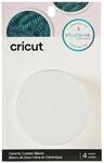 Cricut&reg; Untersetzer-Rohlinge, Keramik, rund (4 St&uuml;ck), Wei&szlig;, Einheitsgr&ouml;&szlig;e,