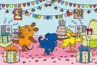 Schmidt 56537 Die Maus, Elefantastische Party, 100 Teile Kinderpuzzle