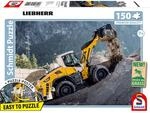 Schmidt 56551 Liebherr Radlader L526 Kinderpuzzle, 150 Teile