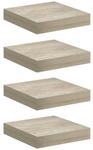 vidaXL 4X Wandregal Schwebend H&auml;ngeregal Wandboard B&uuml;cherregal Schweberegal