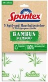 Spontex Sp&uuml;l- und Hauhaltst&uuml;cher Bambus 5er Pack