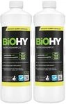 BiOHY Teppichshampoo (2 x 1 liter) | Teppichreiniger Konzentrat | ideal gegen