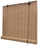 vidaXL Bambusrollo Braun 100x160cm Rollo Bambus Holzrollo Jalousie Faltrollo