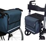 SENIORI Rollator/Rollstuhl Tasche Rollatortasche Rollstuhltasche Universal (5. Blau)