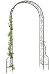 DanDiBo Rosenbogen Metall 254x159 cm Braun 96025 Torbogen Gartentor Eisen...