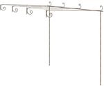 vidaXL Garten-Pergola Antik-Braun 4x3x2,5 m Eisen