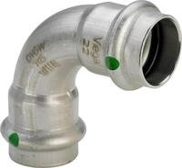 Viega 2316 Sanpress-Kurve 90&ordm; 2316, Durchmesser 15 mm, Edelstahl