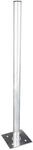 SkyRevolt Standfuss 1m Mast 50mm Aluminium Antennenmast Flach-Dach Rohr-St&auml;nder
