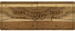 GRUSS & CO Holzbrett-Set "Traumfrau, Traummann" | Set aus 2 zusammenlegbaren