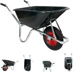 Schubkarre PP 100 l PU Rad BAU Karre Gartenschubkarre Bauschubkarre Schiebkarre