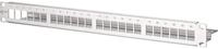 METZ CONNECT Keystone Modultr&auml;ger 19" 24 Port 1HE, Edelstahl, leer, geschirmt