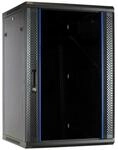 DSIT 18HE Netzwerkschrank (Serverschrank) 19 Zoll Wandmontage mit Glast&uuml;r...