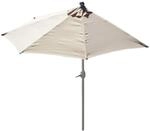 Mendler Sonnenschirm halbrund Parla, Halbschirm Balkonschirm, UV 50+...