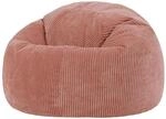 Icon Kingston Sitzsack Cord, Hellrosa, Sitzsack Erwachsene mit F&uuml;llung, Bean Bag,