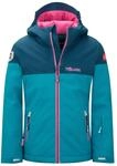 Trollkids Girls Hallingdal Jacket 140, Dark Turquoise/Madeira Blue