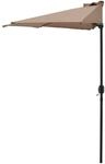 casa.pro Halbschirm Eger &Oslash;300cm Halb-Sonnenschirm Balkonschirm Kurbelschirm Schirm