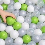 LittleTom 200 Bunte B&auml;lle f&uuml;r B&auml;llebad - 5,5cm Kinder Spielb&auml;lle - Baby...