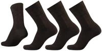 bugatti Basic Mens Socks 3er Pack 6703 180 brown melange Strumpf Socken, Size:43-46