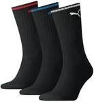 PUMA Sportsocken Tennissocken Crew Socken Stripe Tennis Socken Unisex 3 Paar