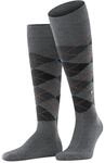 Burlington Herren Kniestr&uuml;mpfe Preston M Kh warm und weich lang gemustert 1 Paar,