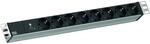 BACHMANN 19" 1HE 8xCEE7/3 RAL7035 1xSPD-Plus 2,0m CEE7/7