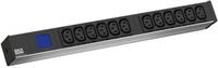 BACHMANN 800.2055 Steckdosenleiste 19 Zoll, 1 HE, 12x C13, Zuleitung 2 m, CEE7/7,