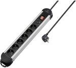 Renkforce RF-6417718 &Uuml;berspannungsschutz-Steckdosenleiste 6fach Schwarz,...