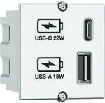 BACHMANN USB A/C 22Watt Charger cm Weiss