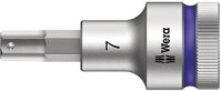 Wera 8740 C HF Zyklop Bit-Nuss 1/2 Zoll Antrieb mit Haltefunktion, 7.0 x 60 mm,