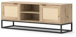 Vicco Lowboard Natal, Sonoma, 140 x 52.5 cm mit 2 T&uuml;ren, geeignet als Ablagefl&auml;che