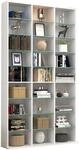 VCM Holz CD DVD Standregal B&uuml;cherregal Raumteiler Deko Regal Glas Zilas XL