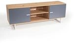 FineBuy Lowboard Eiche-Dekor 150x55x40 cm TV-Kommode Modern, Design TV-Schrank...