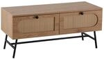 FineBuy Lowboard 100x40x45 cm Eiche-Dekor Braun mit Schubladen, TV-Kommode