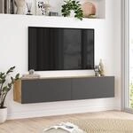 [en.casa] TV Lowboard Lapinlahti TV Schrank h&auml;ngend TV Board 30 x 140 x 32 cm