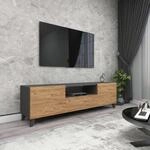[en.casa] Fernsehtisch Torsby Fernsehschrank mit 3 T&uuml;ren TV-Lowboard TV Bank 140 x