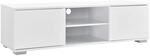 [en.casa] Fernsehtisch - Wei&szlig; 34,5x120x40 cm - TV Lowboard Board Fernseher Schrank