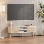 [en.casa] Fernsehtisch Eskilstuna mit Schrankt&uuml;ren und Ablagef&auml;chern Fernsehschrank