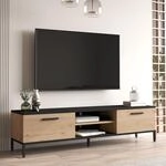[en.casa] TV Board Lemp&auml;&auml;l&auml; Lowboard 160 cm Fernsehtisch mit 2 T&uuml;ren und 2