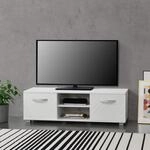 [en.casa] Fernsehtisch Laugar 120 x 40 x 38 cm TV Lowboard mit Schrankt&uuml;ren und