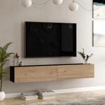 [en.casa] TV Lowboard Lapinlahti TV Schrank h&auml;ngend TV Board 30 x 180 x 32 cm