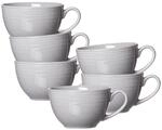 Ritzenhoff & Breker Levi Kaffeetassen 6er Set, 220 ml, Teetassen mit feinem