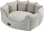 Nobby Komfort Bett oval VALEA beige 55 x 50 x 21 cm