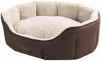 Nobby Komfort Bett oval LICA braun 45 x 40 x 19 cm