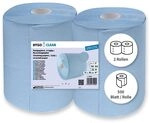 Franz Mensch HygoClean Putzpapiere, 3‑lagig, blau | Recyclingpapier, 2...