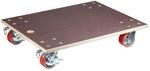 WAGNER Transportroller Transporthilfe I Schichtholz 24 mm mit Grip 78 x 59 x 16 cm,