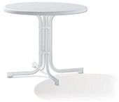 Sieger 209/W Boulevard-Klapptisch mit mecalit-Pro-Platte &Oslash; 86 cm, Stahlrohrgestell
